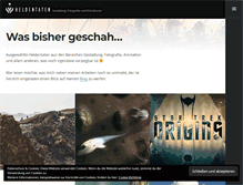 Tablet Screenshot of heldentaten.com